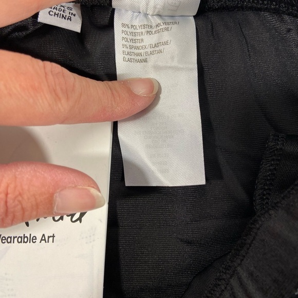 Bob Mackie Women’s Wearable Art Midi Skirt Size XXS Black Burnout Velvet Goth - Picture 4 of 9